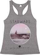 Star Wars Photoreal Circle Women's Grey Tank Top