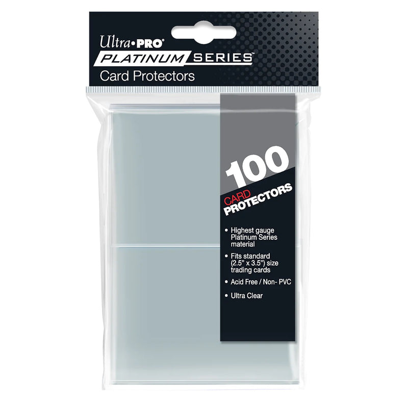 Platinum Series Card Protector Sleeves for Standard Trading Cards, 100ct