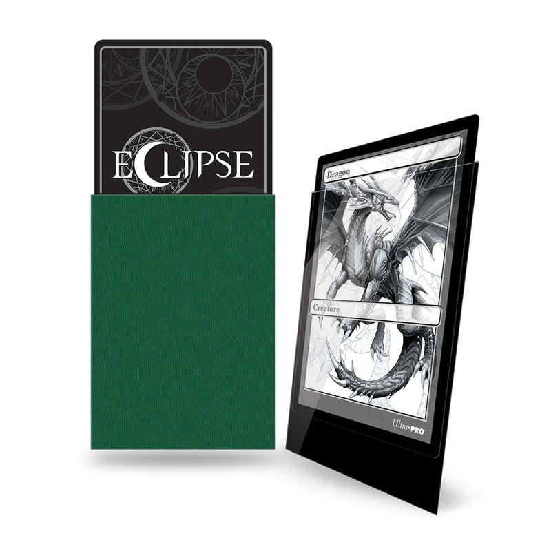 Eclipse Gloss Standard Deck Protector Sleeves (100ct), Forest Green