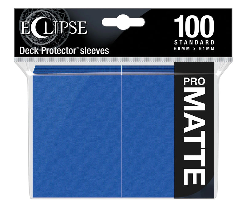Eclipse Matte Standard Deck Protector Sleeves (100ct), Pacific Blue