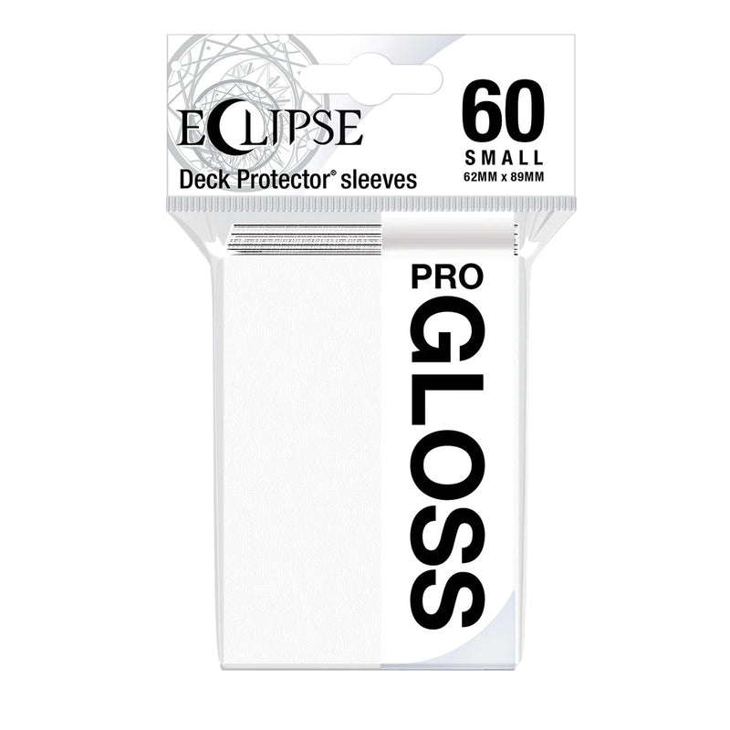 Eclipse Gloss Small Deck Protector Sleeves (60ct), Arctic White