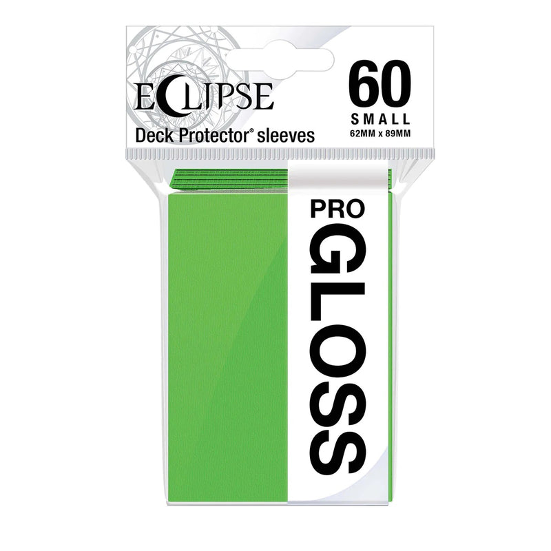 Eclipse Gloss Small Deck Protector Sleeves (60ct), Lime Green