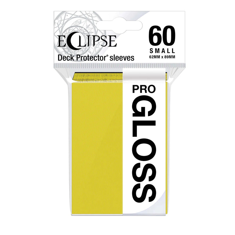 Eclipse Gloss Small Deck Protector Sleeves (60ct), Lemon Yellow