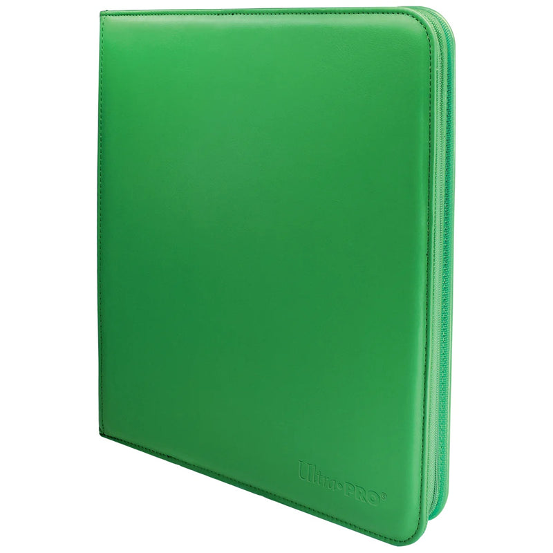 Vivid 12-Pocket Zippered PRO-Binder, Green