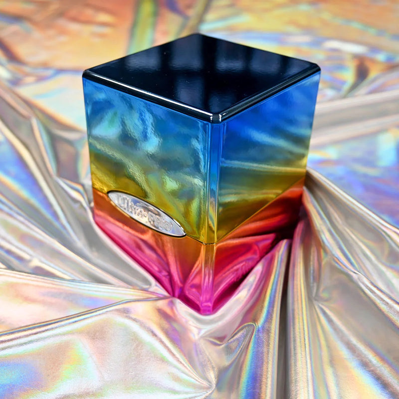 Rainbow Satin Cube