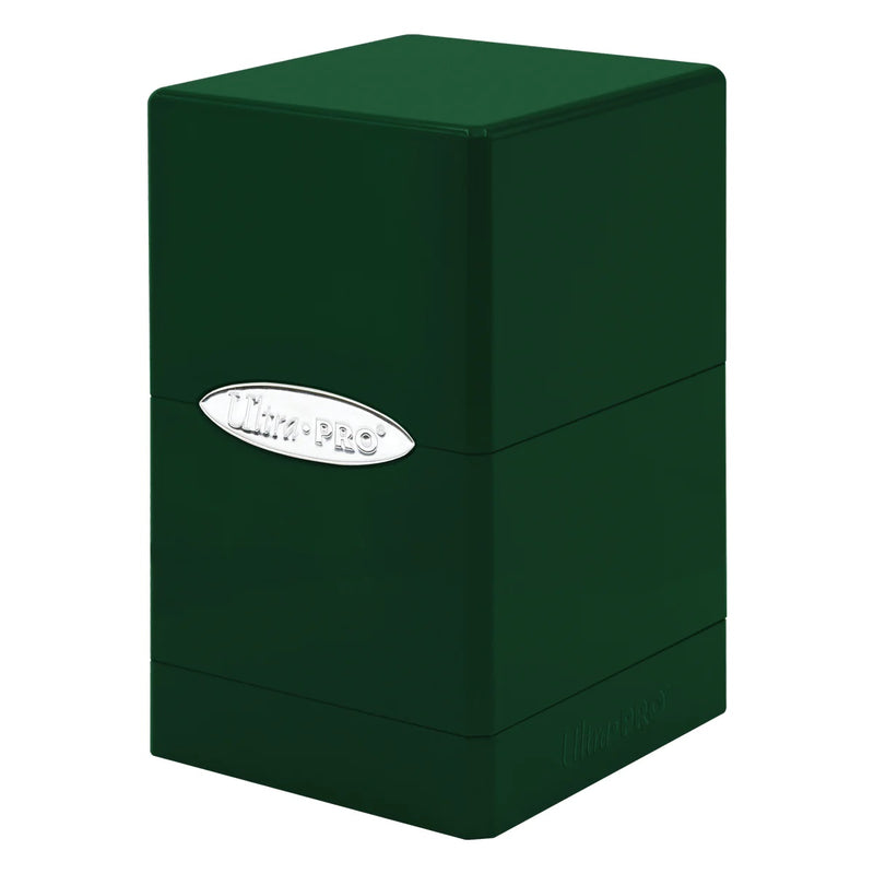 Hi-Gloss Satin Tower Deck Box, Emerald Green