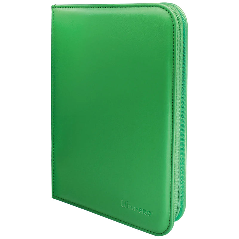 Vivid 4-Pocket Zippered PRO-Binder, Green