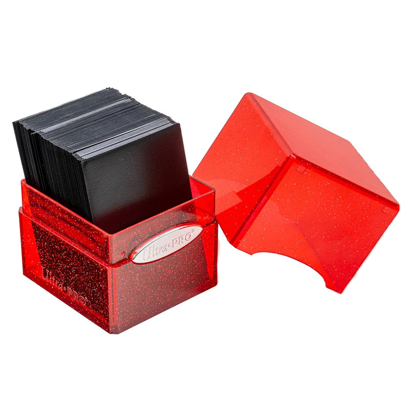Glitter Satin Deck Cube, Red