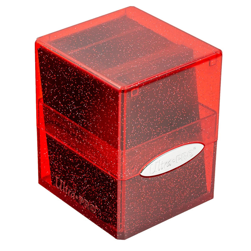 Glitter Satin Deck Cube, Red