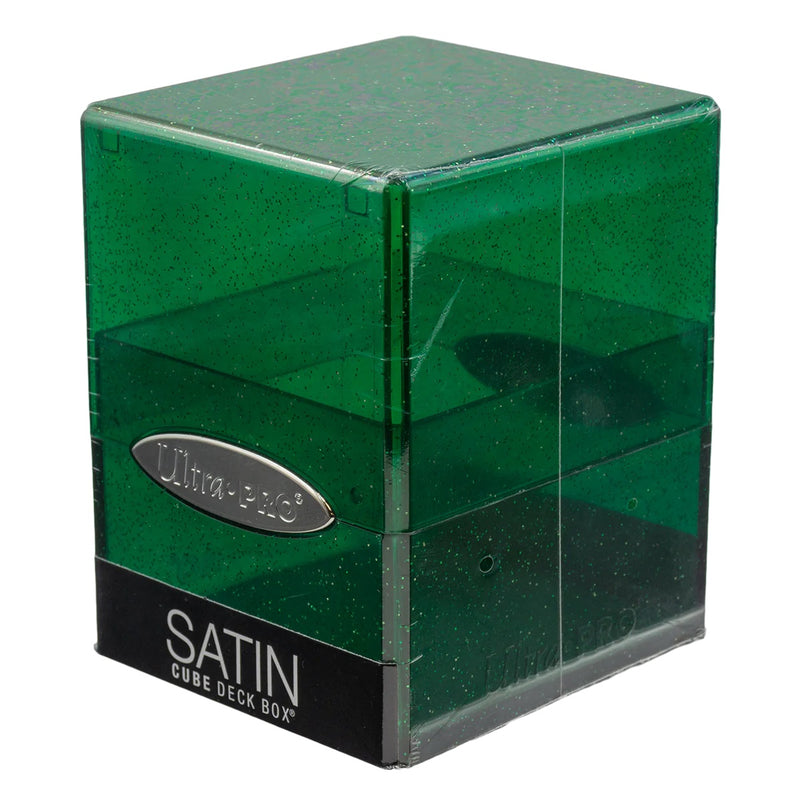 Glitter Satin Deck Cube, Green