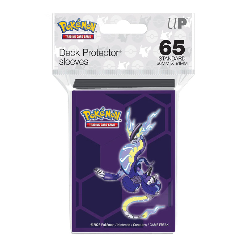 Miraidon Standard Deck Protector Sleeves (65ct) for Pokemon