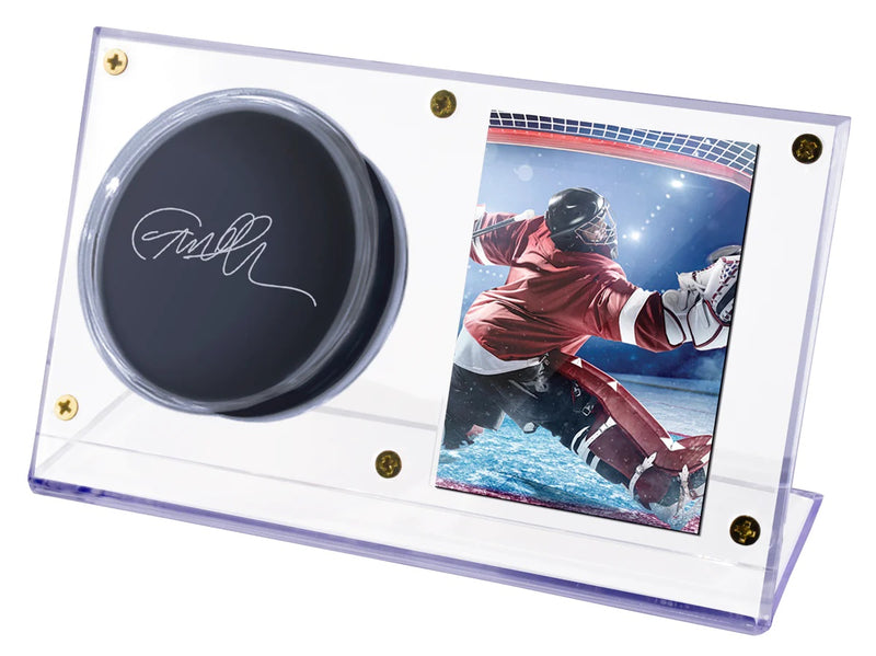 Hockey Puck & Card Clear Display Holder