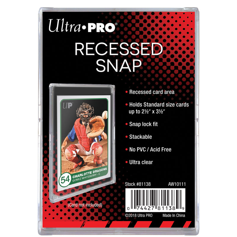 Recessed Snap Card Holder