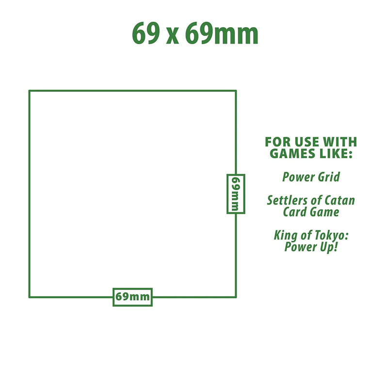 Special Sized Board Game Sleeves (50ct) for 69mm x 69mm Cards