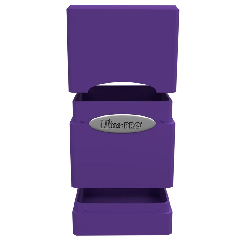 Classic Satin Tower Deck Box, Royal Purple