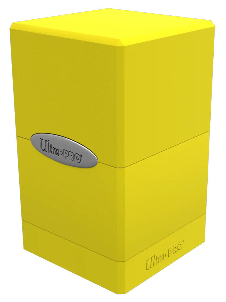 Classic Satin Tower Deck Box, Lemon Yellow