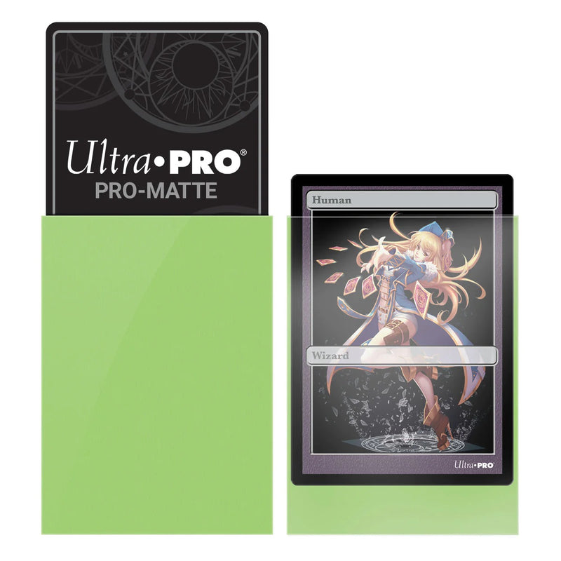 PRO-Matte Small Deck Protector Sleeves (60ct), Lime Green