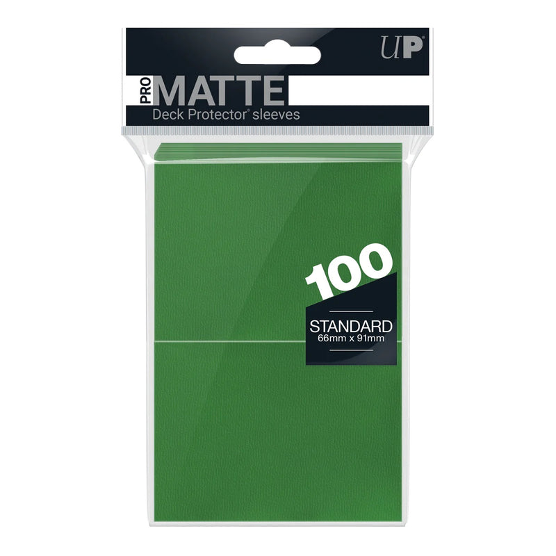 PRO-Matte Standard Deck Protector Sleeves, 100ct, Green