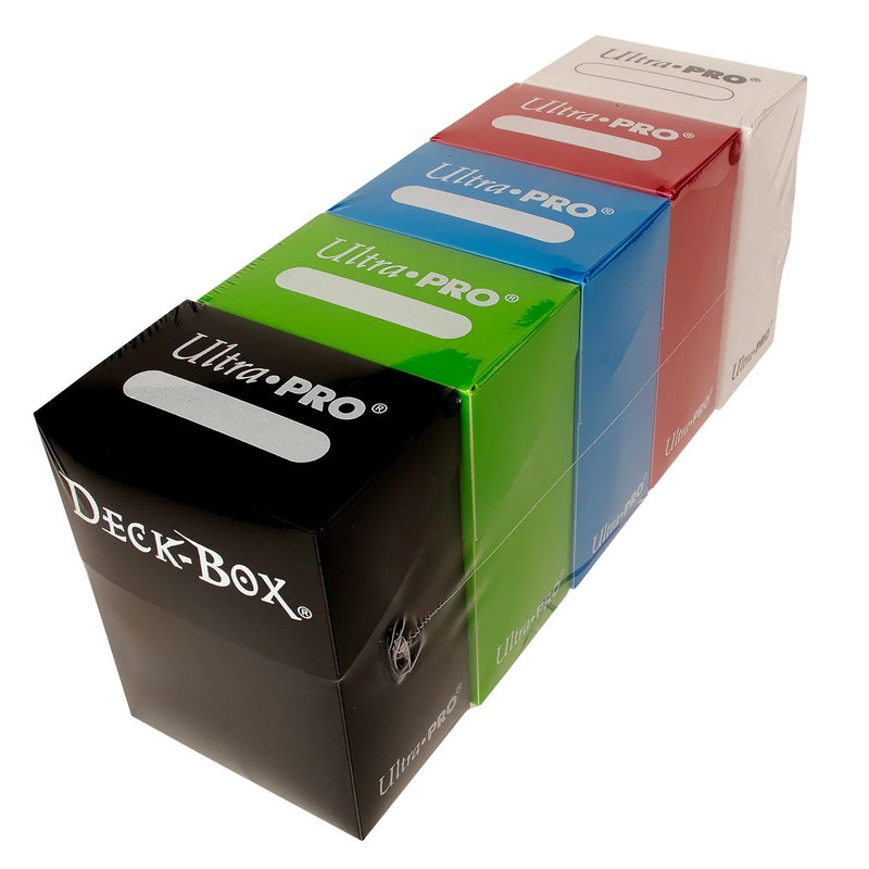 Ultra PRO 5 Color Deck Box Bundle (Red, Blue, Green, Black, White)