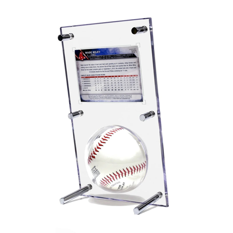 Baseball & Card (35PT) Clear Flip Display Case