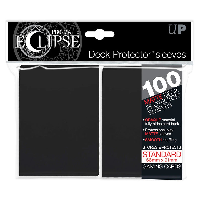 PRO-Matte Eclipse Standard Deck Protector Sleeves (100ct), Black