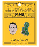 H.P. Lovecraft and Cthulhu Pin Set
