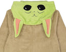 Star Wars The Mandalorian Grogu Adult Unisex Union Suit Costume, Green