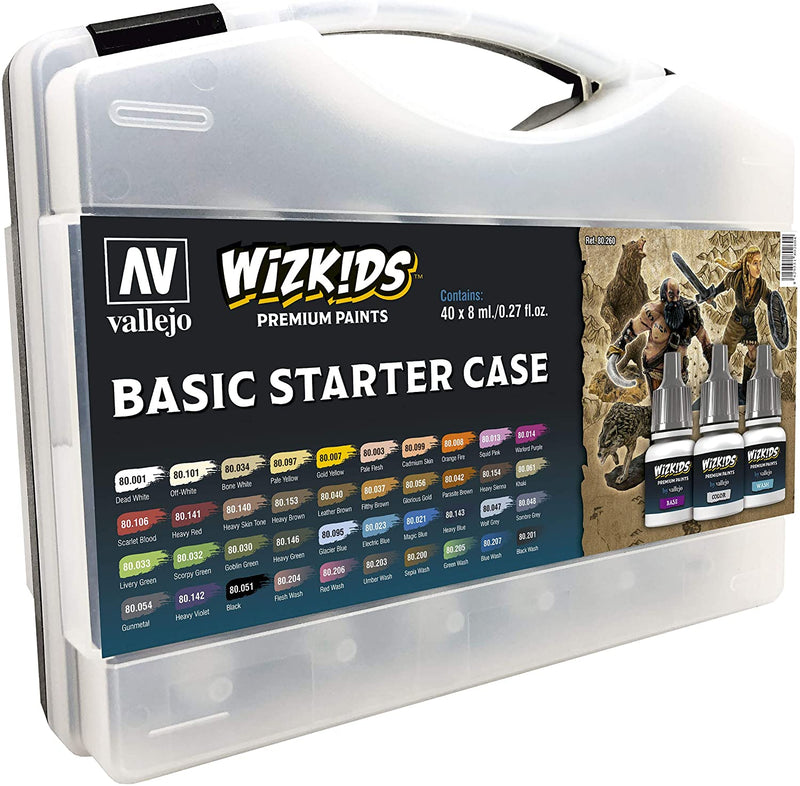 WizKids Premium Paints: Basic Starter Case, 40 Paints