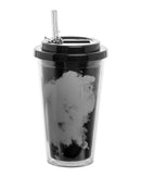 Disney Nightmare Before Christmas Jack Face Flip Straw Acrylic Cup, 16 oz.