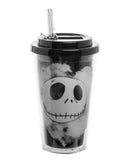 Disney Nightmare Before Christmas Jack Face Flip Straw Acrylic Cup, 16 oz.