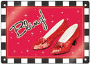 Wizard Of Oz Ruby Slippers Bling Tin Sign
