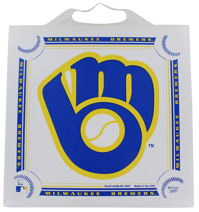 Milwaukee Brewers Retro Logo Seat Cushion, 14" x 14"