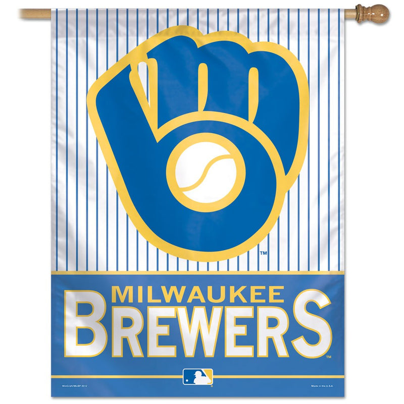 Milwaukee Brewers Retro Logo Vertical Flag 28" x 40"