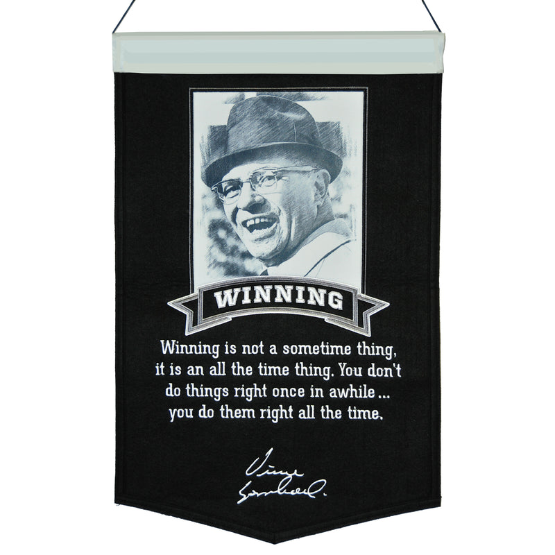 winning,streak,sports,green bay packers,vince,lombardi,collection,winning,wall banner,hanging,décor,decoration,poster,print,drape