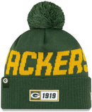 Green Bay Packers Sideline Road Pom Knit Hat