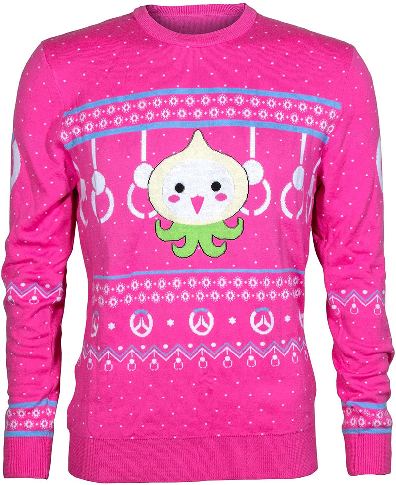 Overwatch Pachimari Pals Ugly Holiday Sweater, Pink