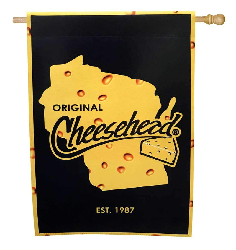 Green Bay Packers Cheesehead 12.5" x 18" Decorative Garden Flag