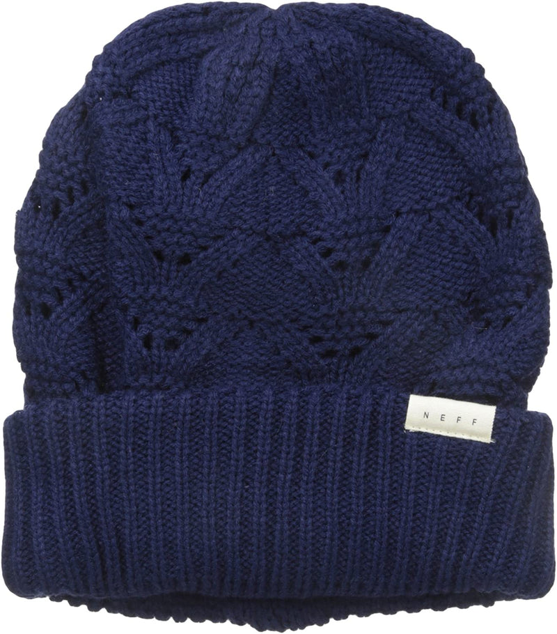 Neff Women's Bristol Textured Beanie, Navy