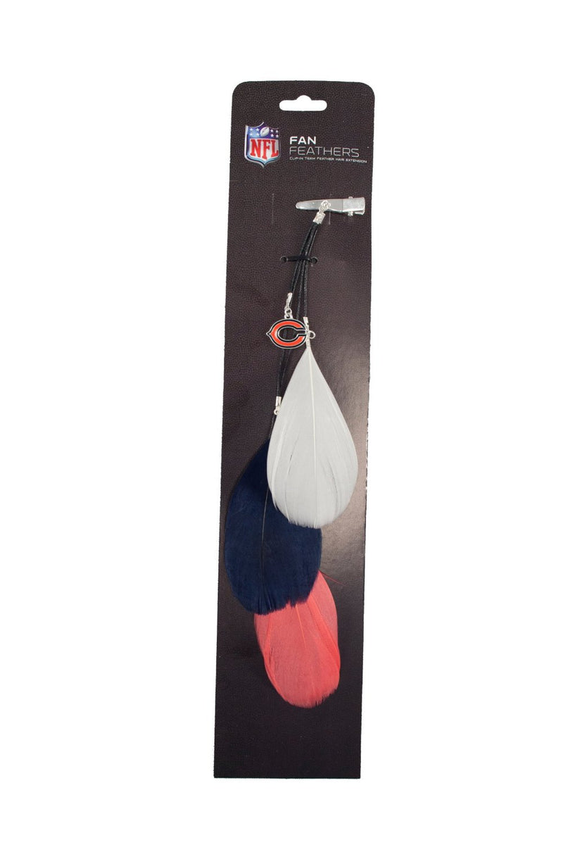 Chicago Bears Team Color Feather Hair Clip Extension