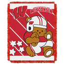 Wisconsin Badgers Woven Jacquard Baby Throw Blanket