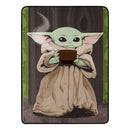 Star Wars: The Mandalorian Quiet Soup Micro Raschel Throw Blanket