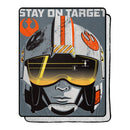 Star Wars Classic Visor View SIlk Touch Sherpa Throw Blanket, 40" x 50"