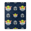 Star Wars Mandalorian Dark Hover Character Hugger Pillow & Silk Touch Throw Set