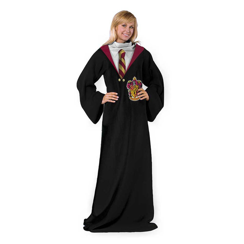 Harry Potter Hogwarts Rules Adult Silk Touch Comfy Throw Blanket with Sleeves