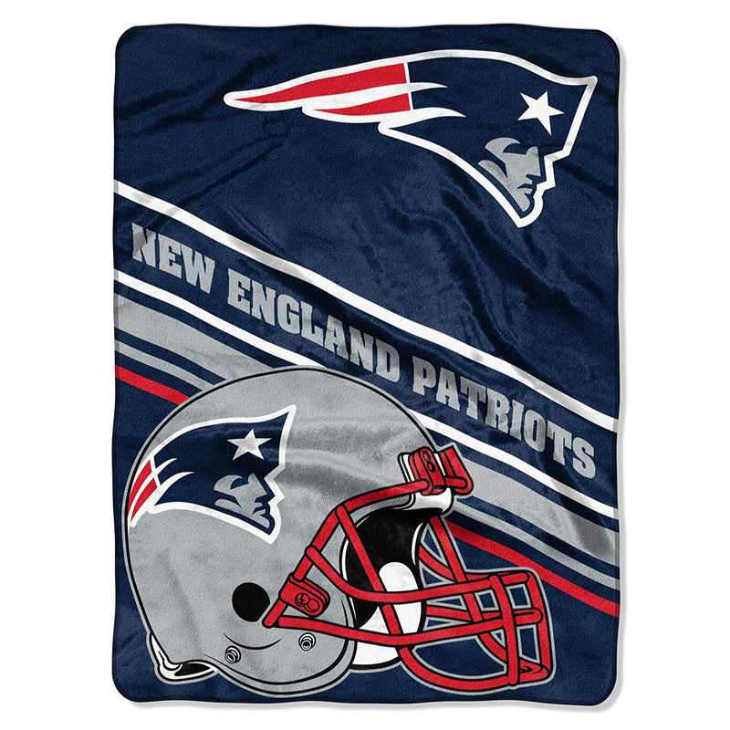 New England Patriots Slant 60" x 80" Raschel Throw Blanket