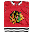 Chicago Blackhawks 50" x 60" Jersey Raschel Throw Blanket