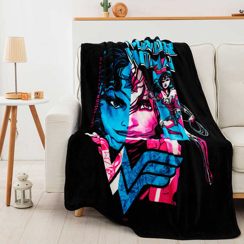 Wonder Woman Truth Compassion Strength Silk Touch Throw Blanket
