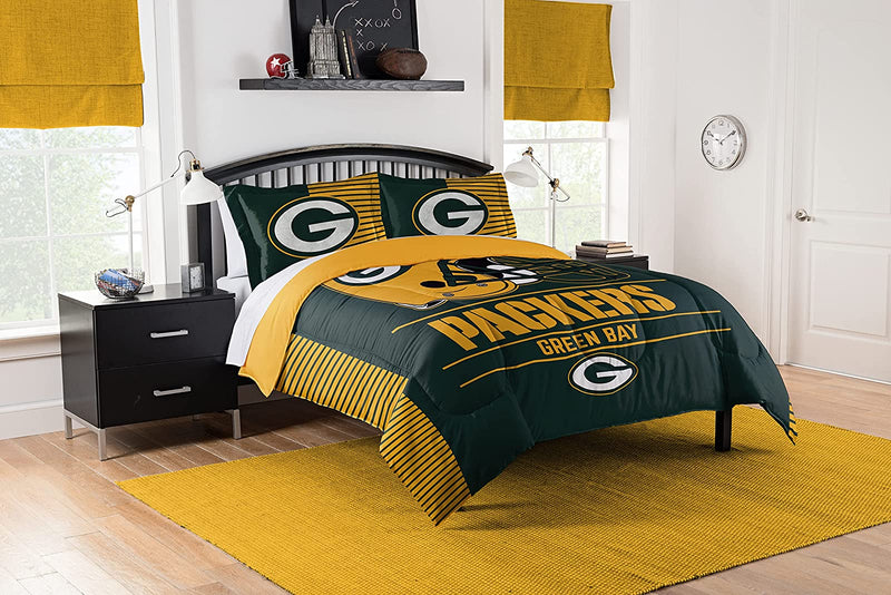 northwest,north,west,green bay packers,draft,full,queen,size,comforter,bed,set,bedding,home,decor,decoration,sham