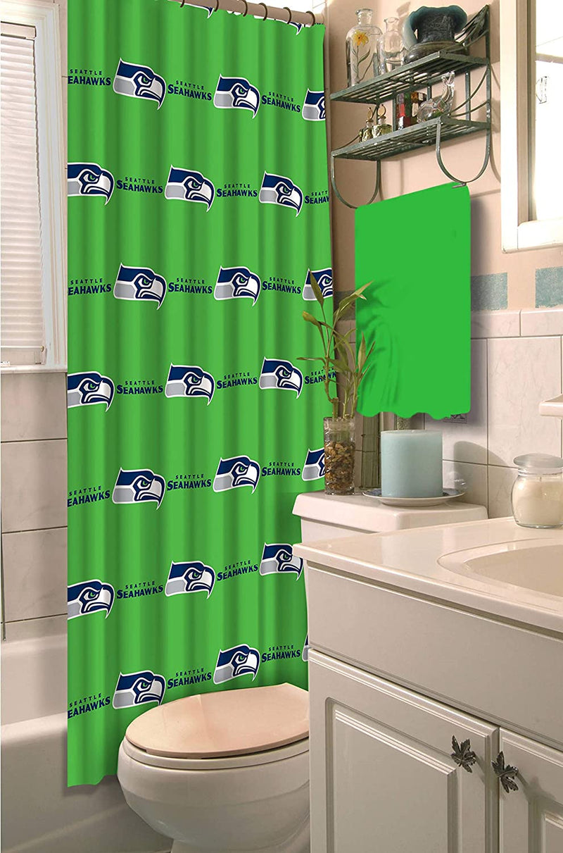 Seattle Seahawks 72 inch x 72 inch Shower Curtain