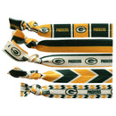 Green Bay Packers Knotted Hair Tie, 5 Pack